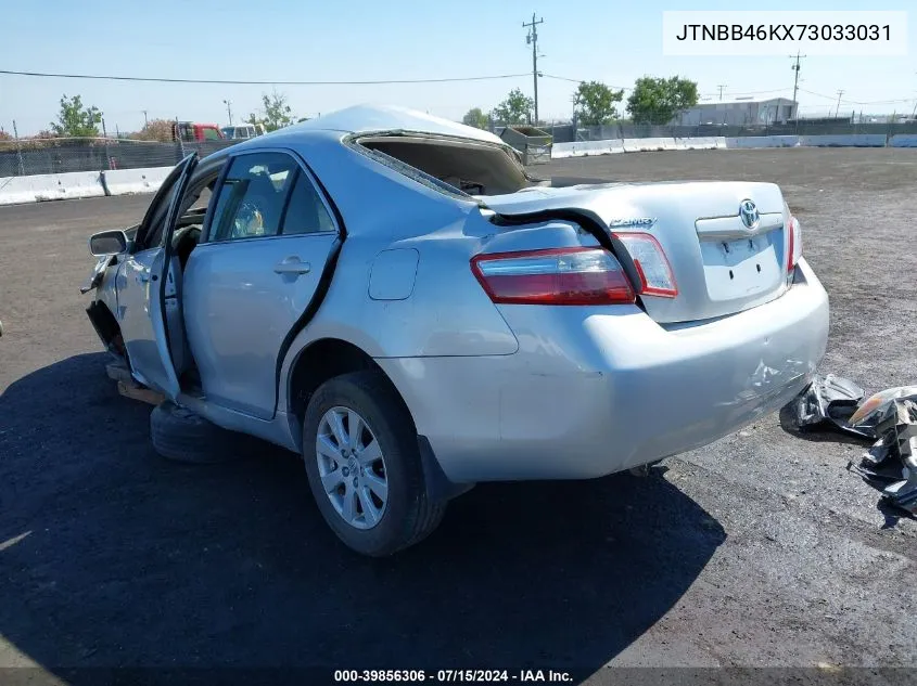 2007 Toyota Camry Hybrid VIN: JTNBB46KX73033031 Lot: 39856306