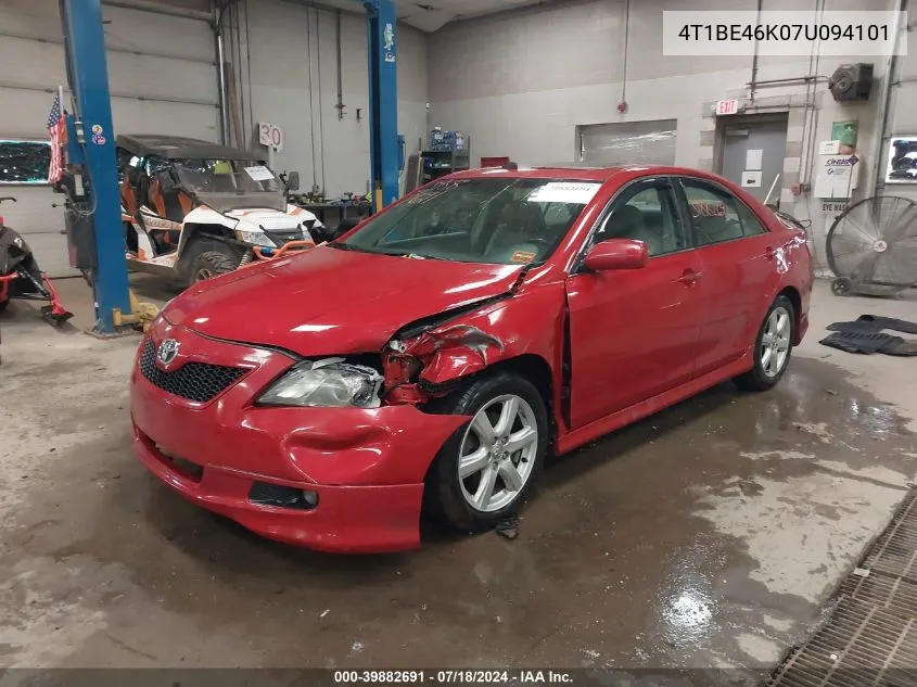 4T1BE46K07U094101 2007 Toyota Camry Ce/Le/Xle/Se