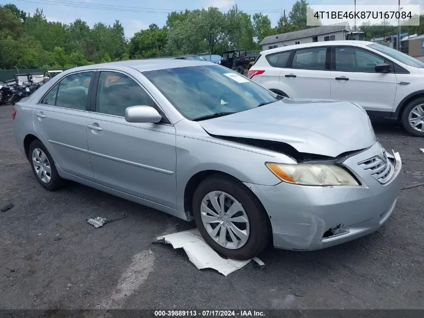 2007 Toyota Camry Le VIN: 4T1BE46K87U167084 Lot: 39889113