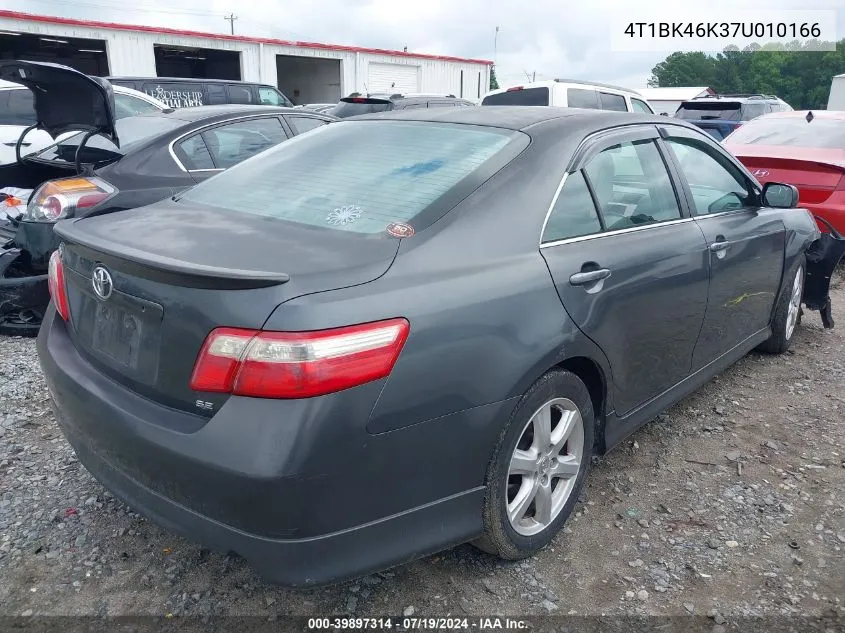 4T1BK46K37U010166 2007 Toyota Camry Se V6