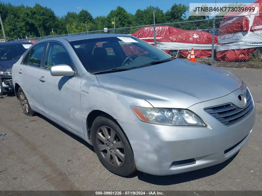 2007 Toyota Camry Hybrid VIN: JTNBB46K773039899 Lot: 39901226