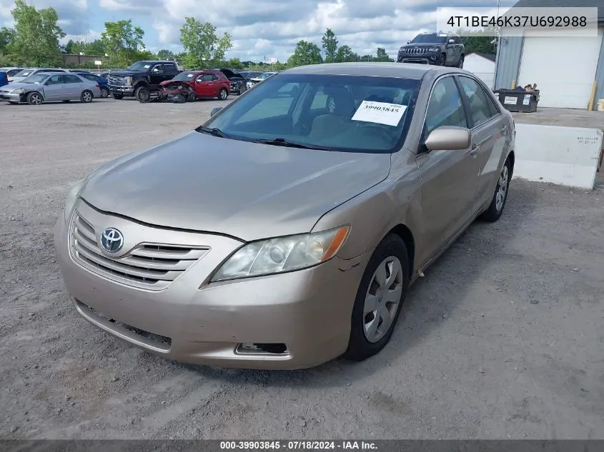 4T1BE46K37U692988 2007 Toyota Camry Le