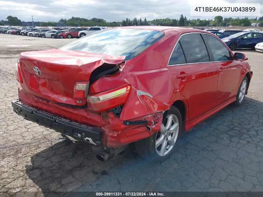 4T1BE46K37U043899 2007 Toyota Camry Se