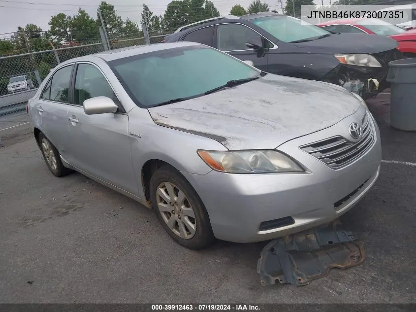 JTNBB46K873007351 2007 Toyota Camry Hybrid