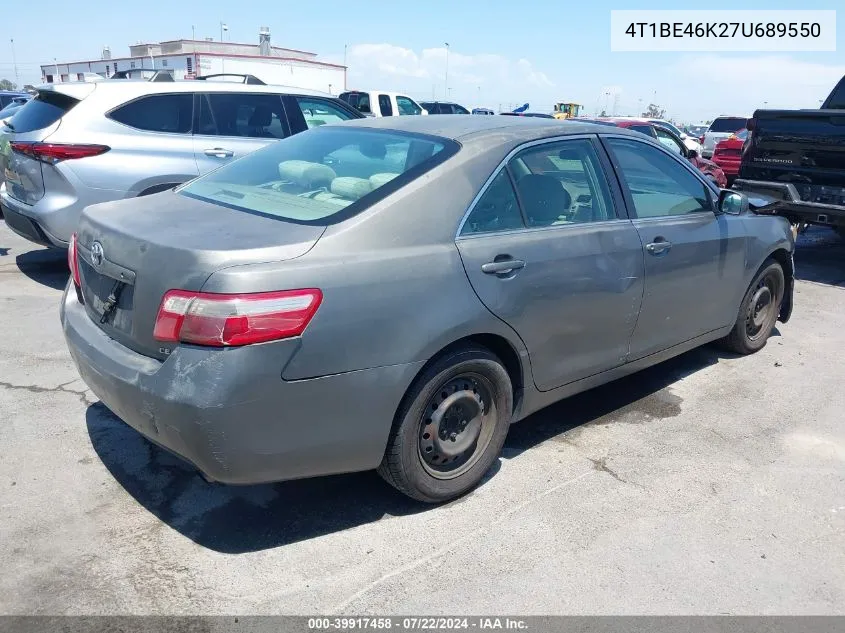 4T1BE46K27U689550 2007 Toyota Camry Ce