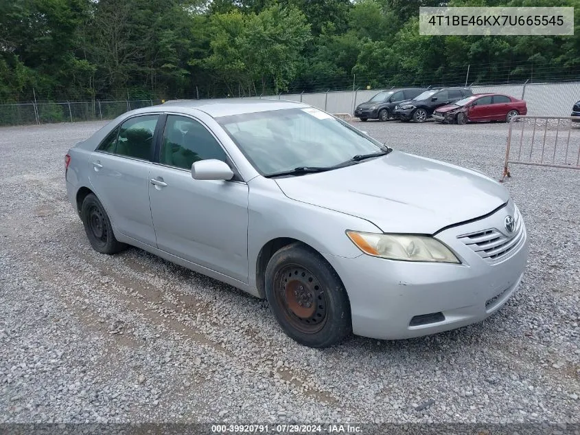 2007 Toyota Camry Ce VIN: 4T1BE46KX7U665545 Lot: 39920791