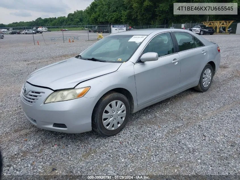 2007 Toyota Camry Ce VIN: 4T1BE46KX7U665545 Lot: 39920791