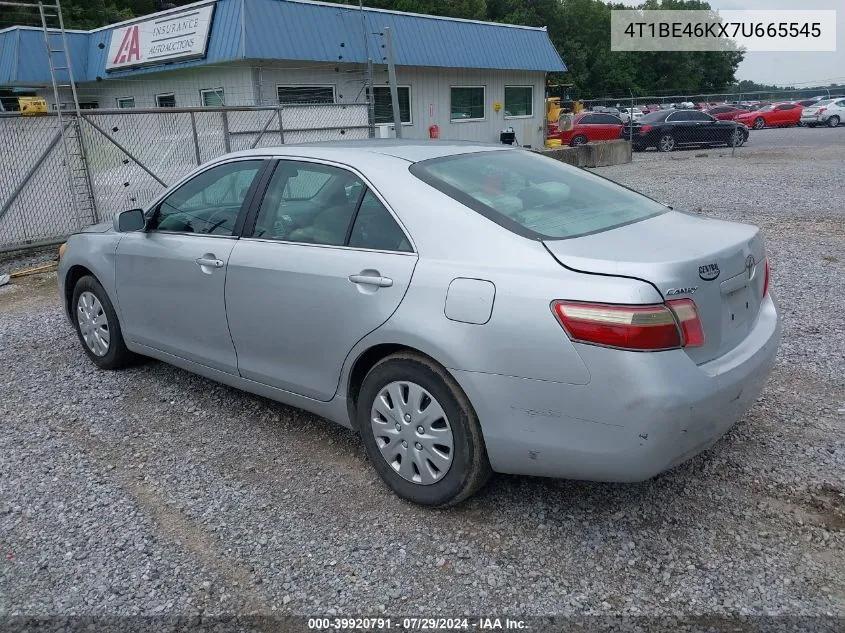 2007 Toyota Camry Ce VIN: 4T1BE46KX7U665545 Lot: 39920791