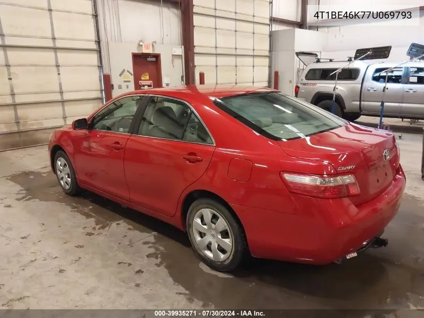 4T1BE46K77U069793 2007 Toyota Camry Le