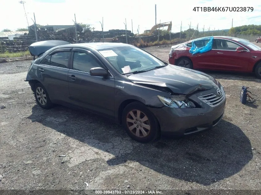 2007 Toyota Camry Hybrid VIN: 4T1BB46K67U023879 Lot: 39943703