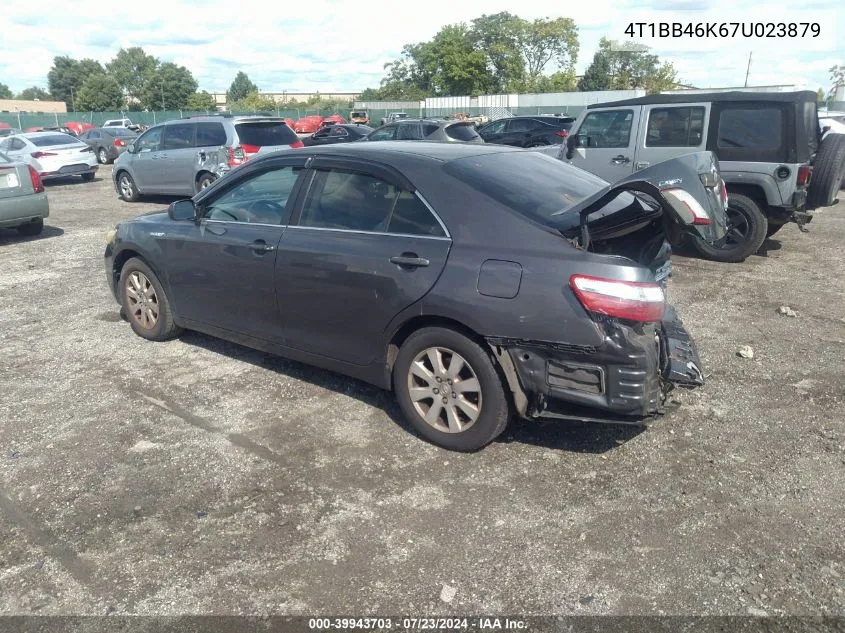 2007 Toyota Camry Hybrid VIN: 4T1BB46K67U023879 Lot: 39943703