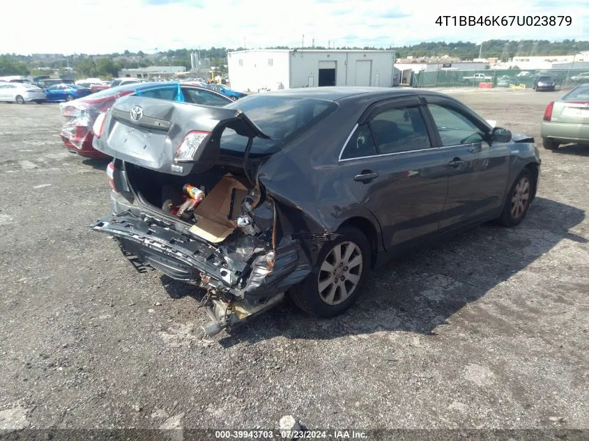 2007 Toyota Camry Hybrid VIN: 4T1BB46K67U023879 Lot: 39943703