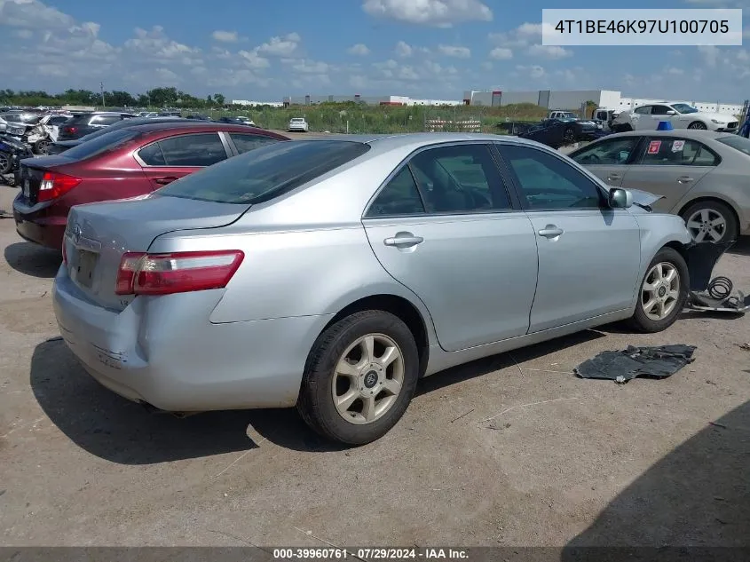 2007 Toyota Camry Ce/Le/Xle/Se VIN: 4T1BE46K97U100705 Lot: 39960761