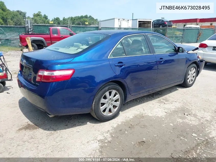 JTNBE46K673028495 2007 Toyota Camry Xle