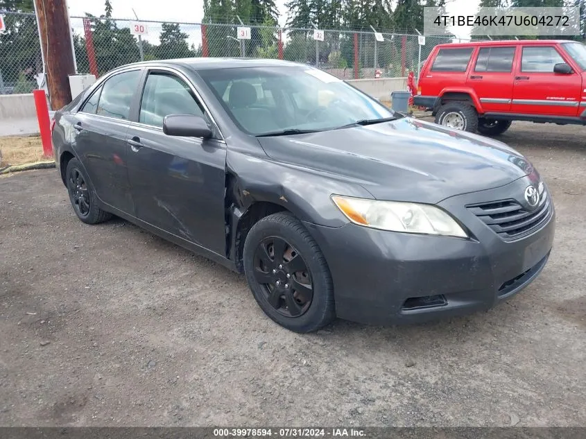 4T1BE46K47U604272 2007 Toyota Camry Le