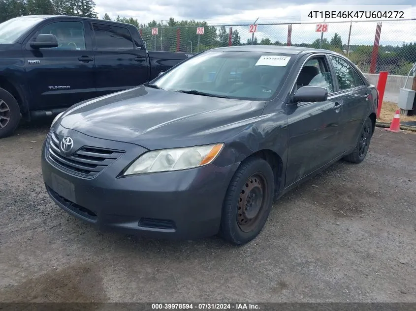 4T1BE46K47U604272 2007 Toyota Camry Le