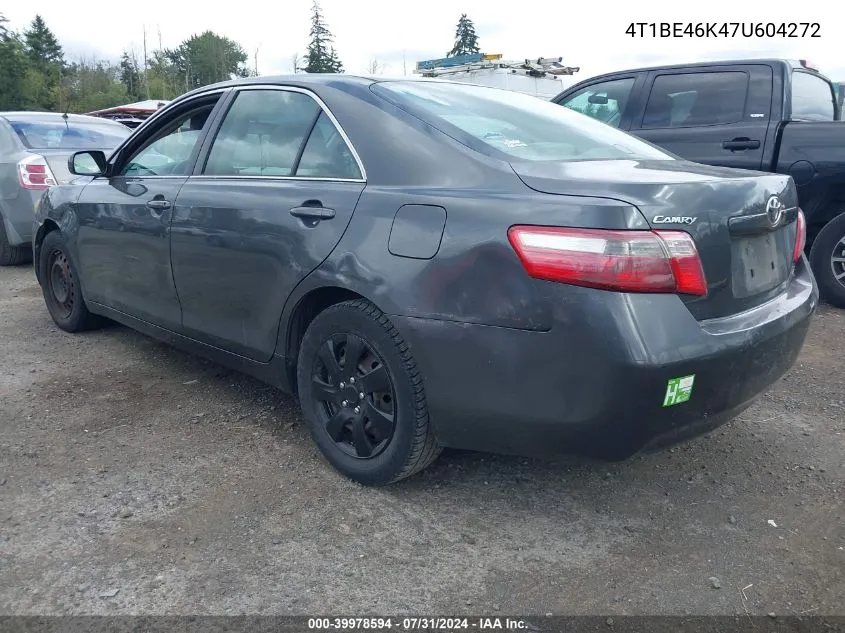 4T1BE46K47U604272 2007 Toyota Camry Le