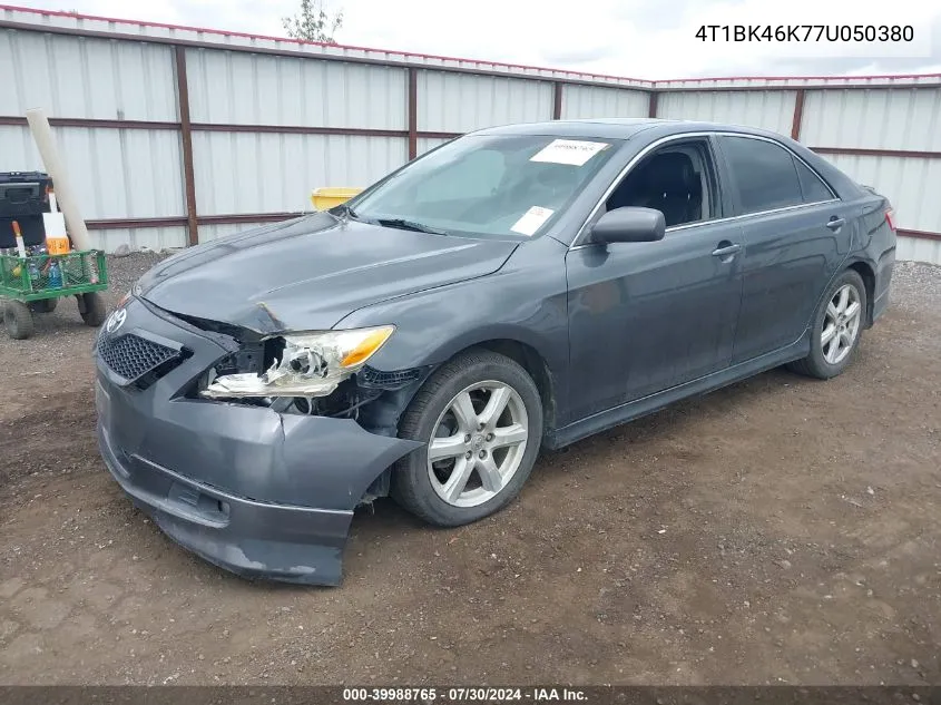 2007 Toyota Camry Se V6 VIN: 4T1BK46K77U050380 Lot: 39988765