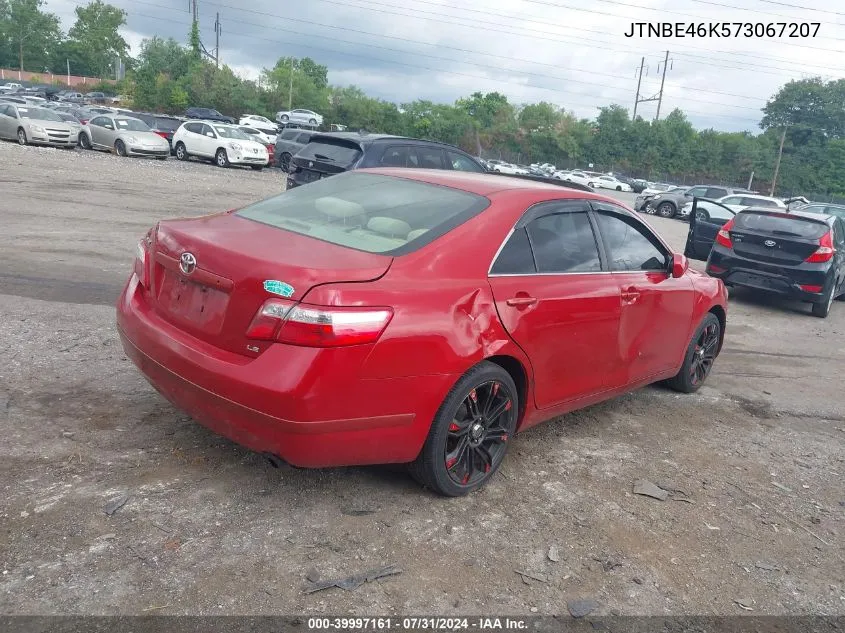 2007 Toyota Camry Ce/Le/Xle/Se VIN: JTNBE46K573067207 Lot: 39997161