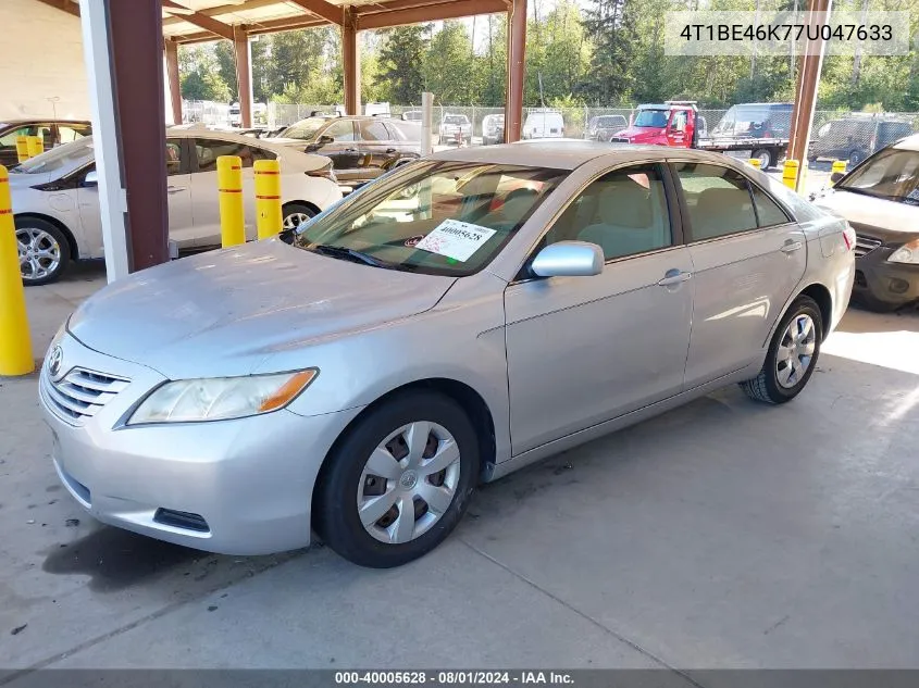 2007 Toyota Camry Ce/Le/Se/Xle VIN: 4T1BE46K77U047633 Lot: 40005628