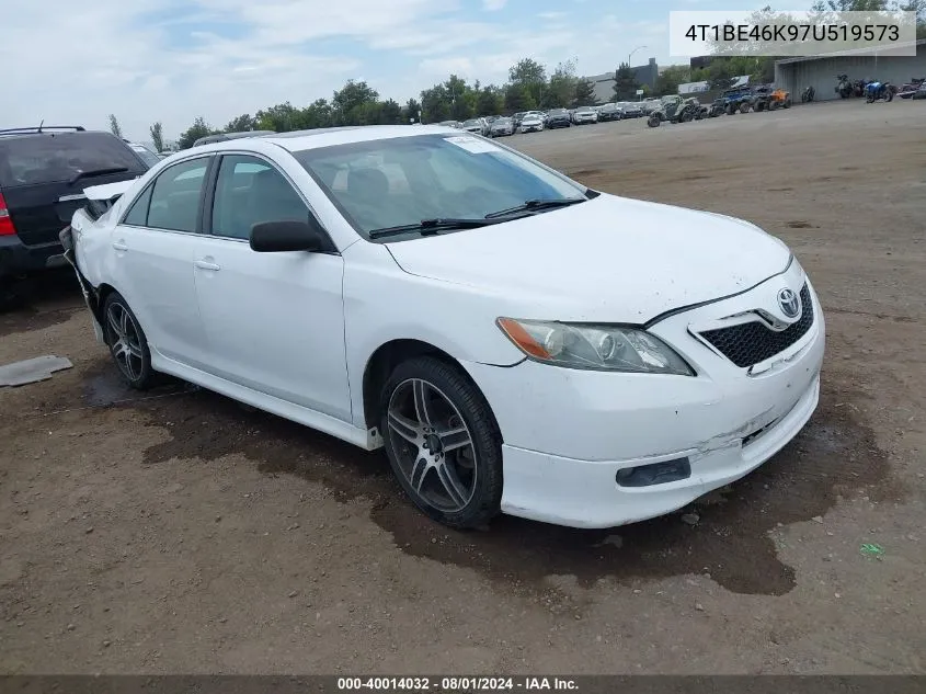 2007 Toyota Camry Se VIN: 4T1BE46K97U519573 Lot: 40014032