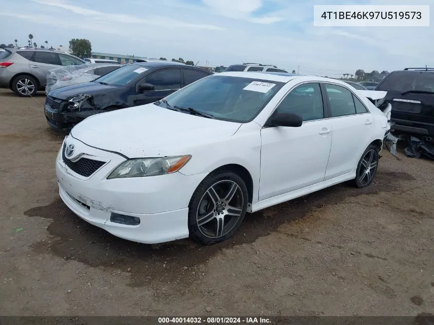 4T1BE46K97U519573 2007 Toyota Camry Se