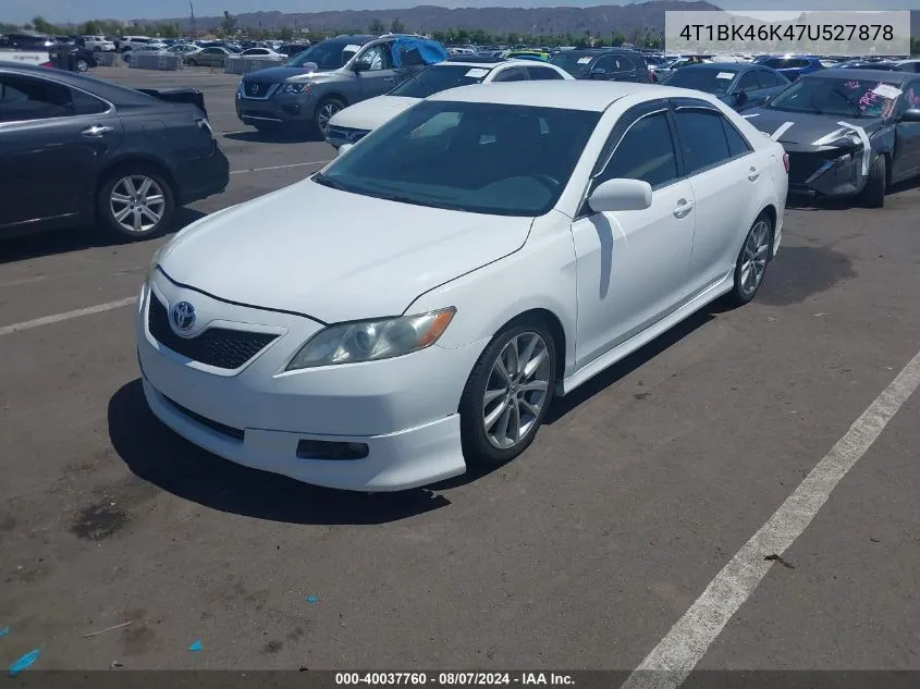 4T1BK46K47U527878 2007 Toyota Camry Se V6