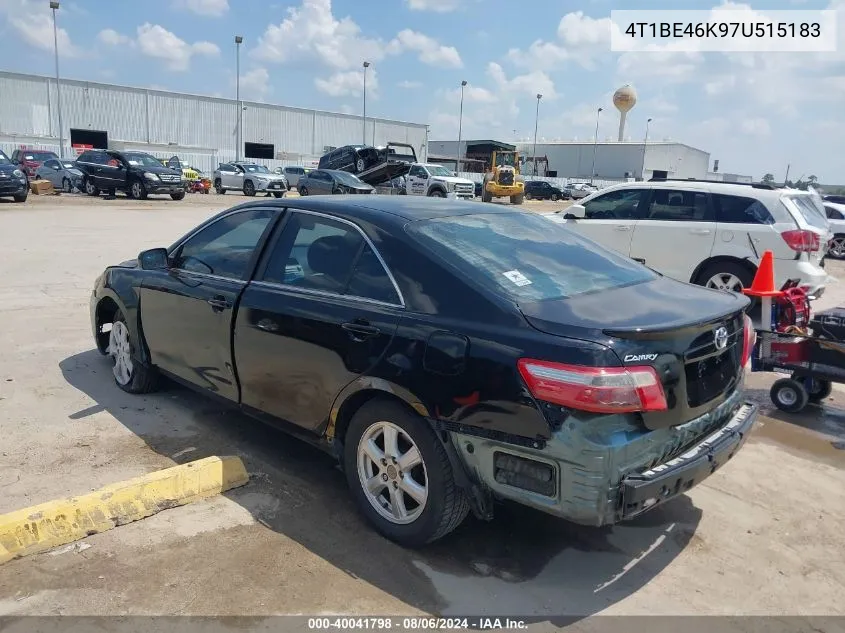 4T1BE46K97U515183 2007 Toyota Camry Le