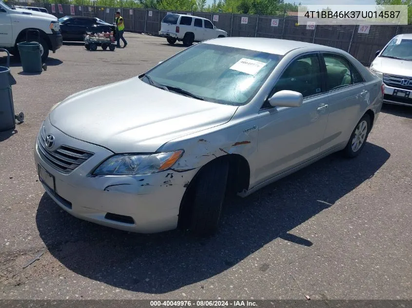 4T1BB46K37U014587 2007 Toyota Camry Hybrid