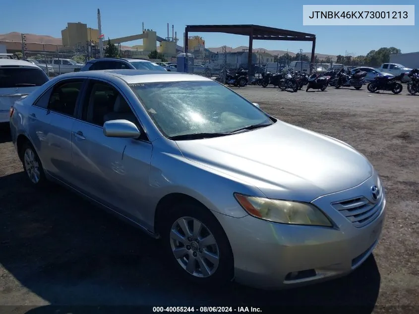 2007 Toyota Camry Le/Xle/Se VIN: JTNBK46KX73001213 Lot: 40055244