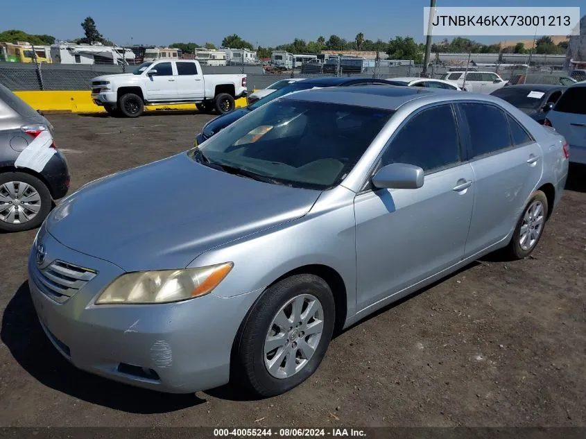 2007 Toyota Camry Le/Xle/Se VIN: JTNBK46KX73001213 Lot: 40055244