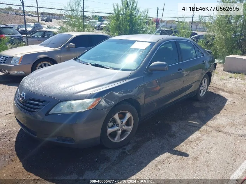 2007 Toyota Camry Le VIN: 4T1BE46K77U562695 Lot: 40055477