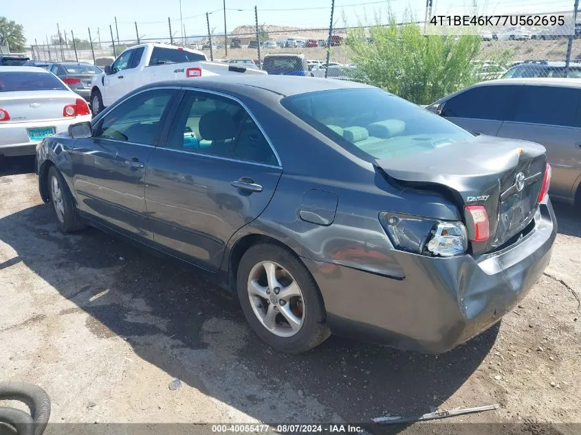 2007 Toyota Camry Le VIN: 4T1BE46K77U562695 Lot: 40055477