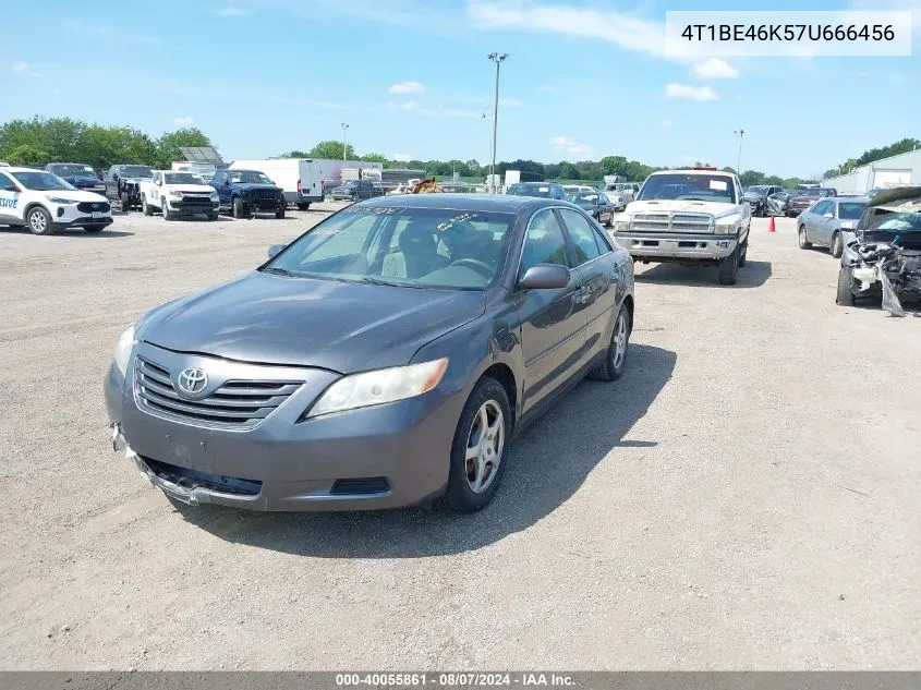 2007 Toyota Camry Ce/Le/Xle/Se VIN: 4T1BE46K57U666456 Lot: 40055861