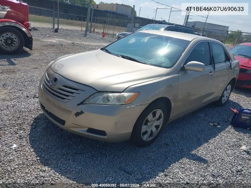 4T1BE46K07U690633 2007 Toyota Camry Le