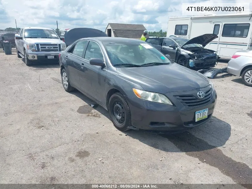 4T1BE46K07U023061 2007 Toyota Camry Le