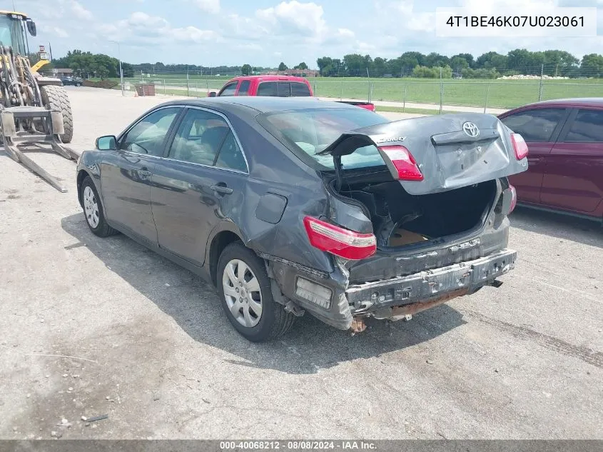 4T1BE46K07U023061 2007 Toyota Camry Le