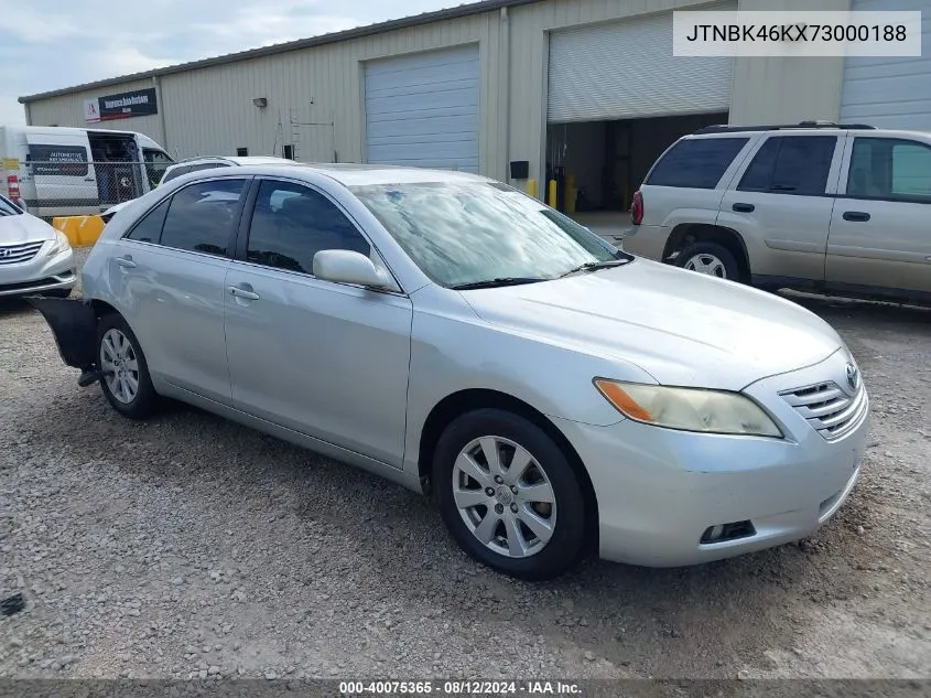 2007 Toyota Camry Xle V6 VIN: JTNBK46KX73000188 Lot: 40075365