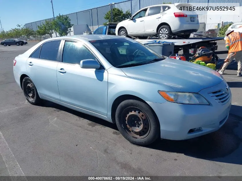 4T1BE46K97U552945 2007 Toyota Camry Le