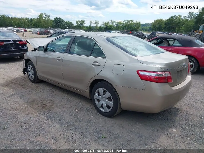 4T1BE46K87U049293 2007 Toyota Camry Le