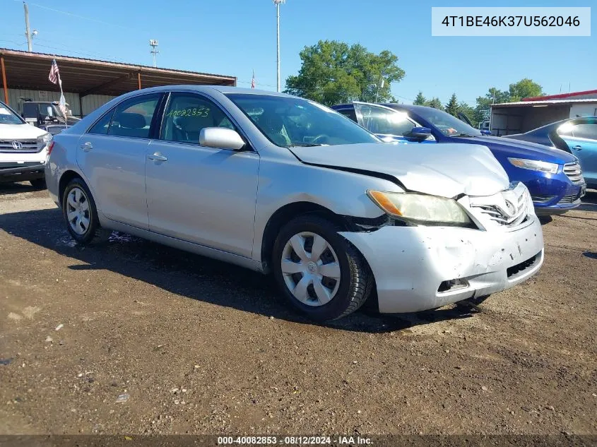 2007 Toyota Camry Le VIN: 4T1BE46K37U562046 Lot: 40082853