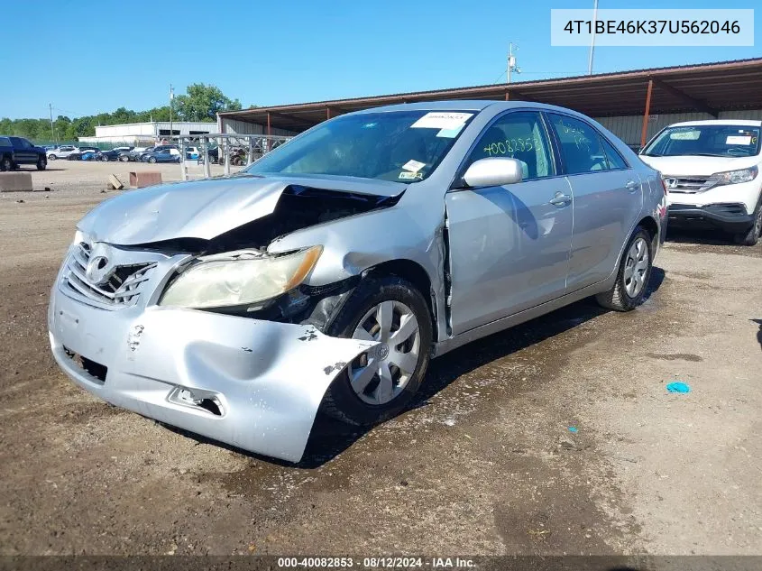 2007 Toyota Camry Le VIN: 4T1BE46K37U562046 Lot: 40082853