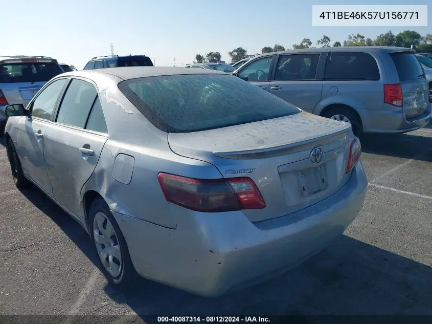 4T1BE46K57U156771 2007 Toyota Camry Le