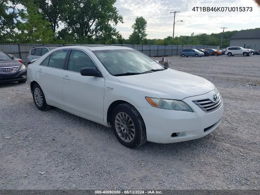 2007 Toyota Camry Hybrid VIN: 4T1BB46K07U015373 Lot: 40090580