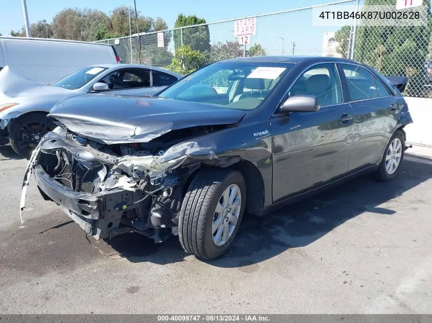 2007 Toyota Camry Hybrid VIN: 4T1BB46K87U002628 Lot: 40099747