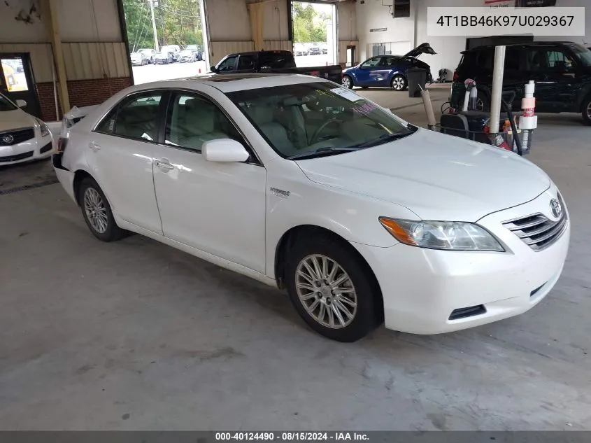 2007 Toyota Camry Hybrid VIN: 4T1BB46K97U029367 Lot: 40124490