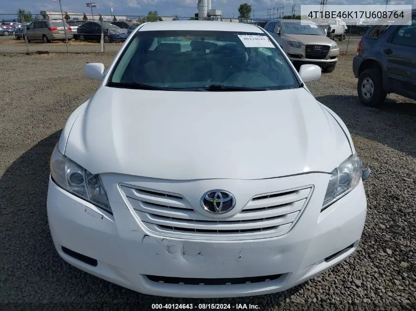 4T1BE46K17U608764 2007 Toyota Camry Le