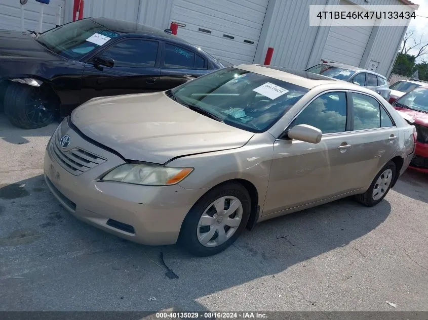 2007 Toyota Camry Le VIN: 4T1BE46K47U133434 Lot: 40135029