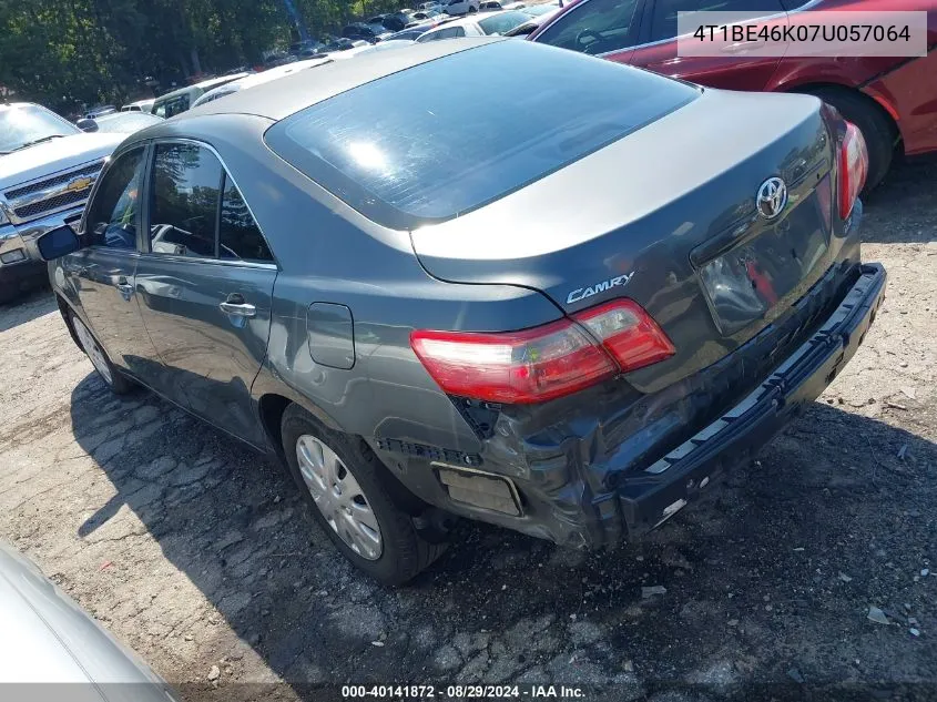 2007 Toyota Camry Le VIN: 4T1BE46K07U057064 Lot: 40141872