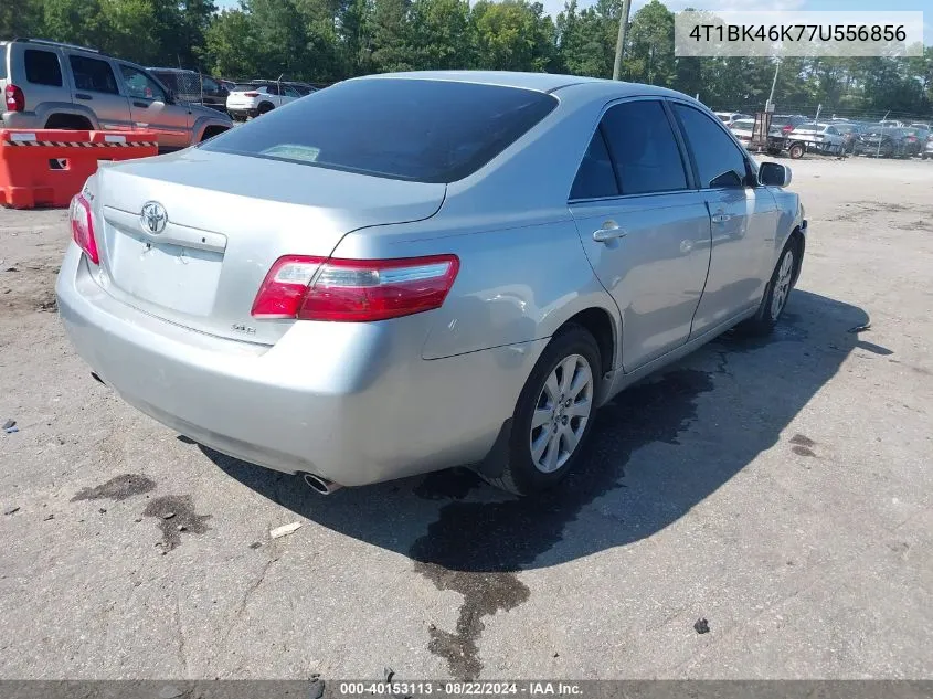 2007 Toyota Camry Xle V6 VIN: 4T1BK46K77U556856 Lot: 40153113